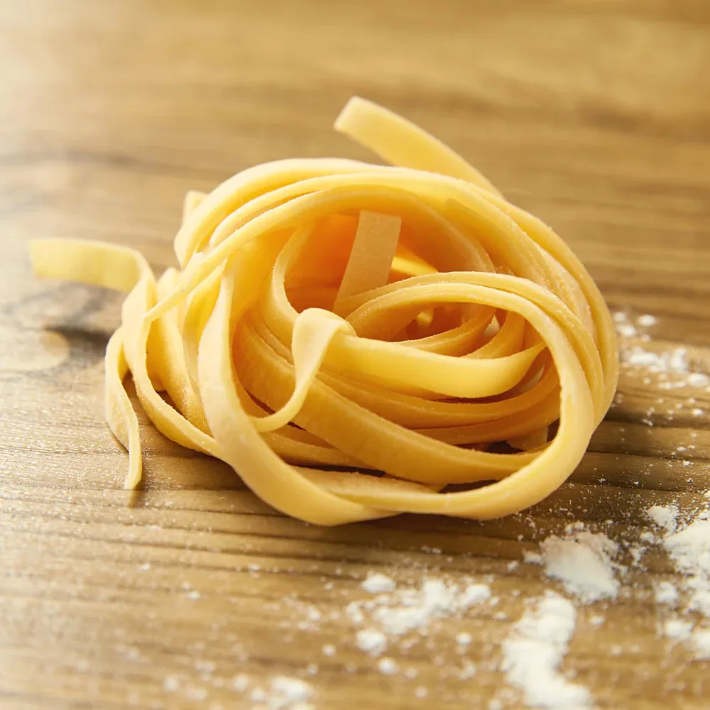Nest of fresh tagliatelle